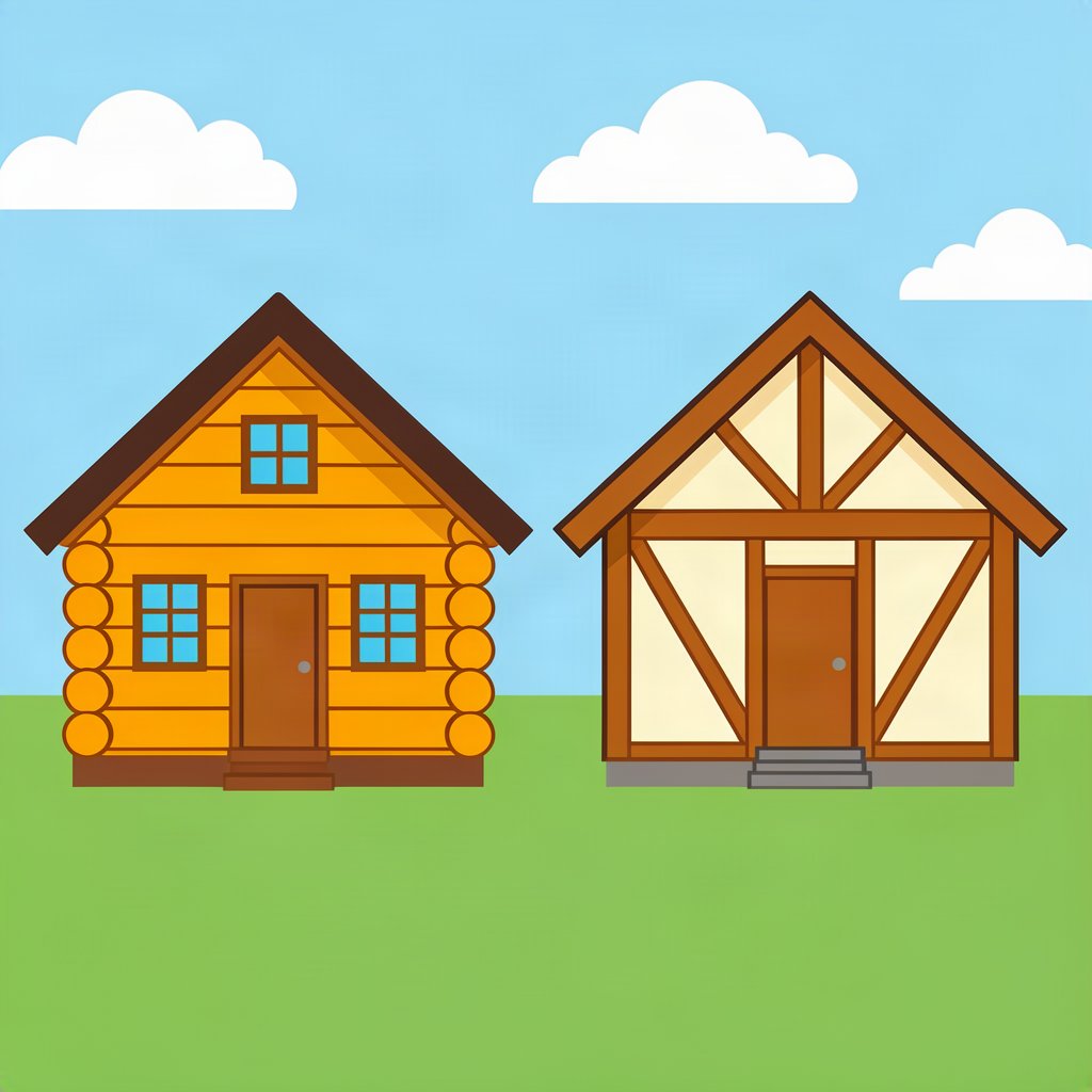 Log Home vs Timber Frame — Gatlinburg Comparison